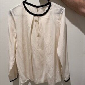 CLUB MONACO WHITE BLOUSE SMALL